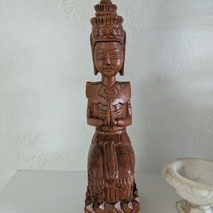 Vintage Brown Cultural Sculpture